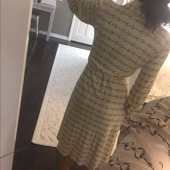Pink Tartan Gucci Link beige brown dress size 6 - Picture 4 of 8